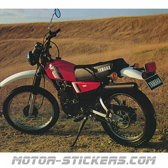 Yamaha DT 125MX 79 1980 decals